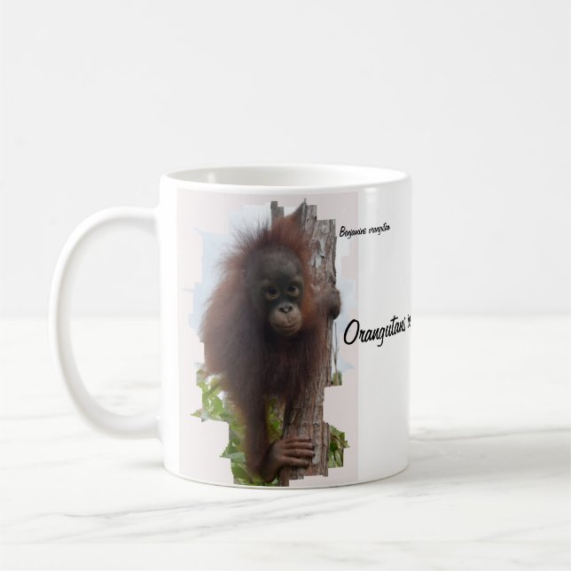 Orangutans in Borneo Coffee Mug (Left)