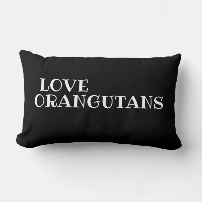 ORANGUTANS LUMBAR PILLOW (Front)