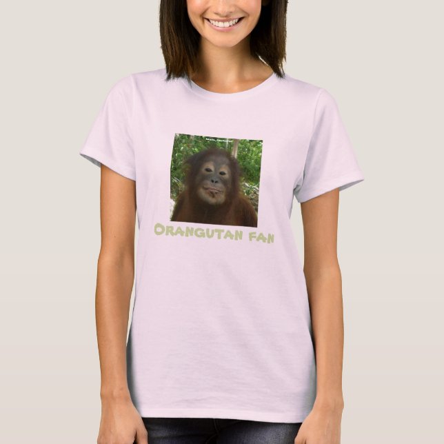 Orangutans Wildlife Fan T-Shirt (Front)