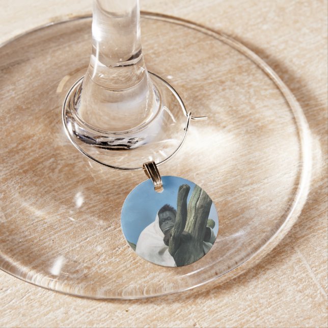 ORANGUTANS WINE GLASS CHARM (In Situ)