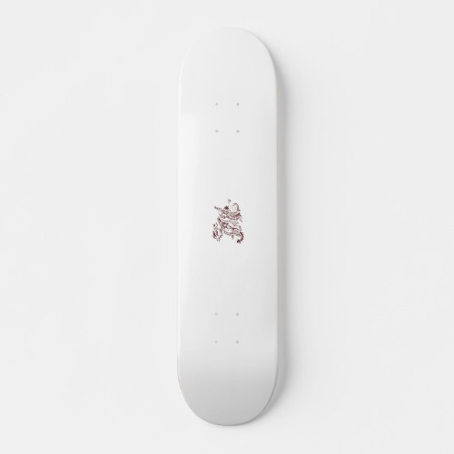 Orangy Red decorative Design Skateboard