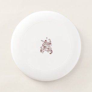 Orangy Red decorative Design Wham-O Frisbee