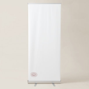 Orangy Red decorative Vertical Retractable Banner