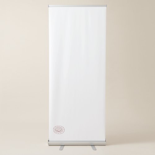 Orangy Red decorative  Vertical Retractable Banner