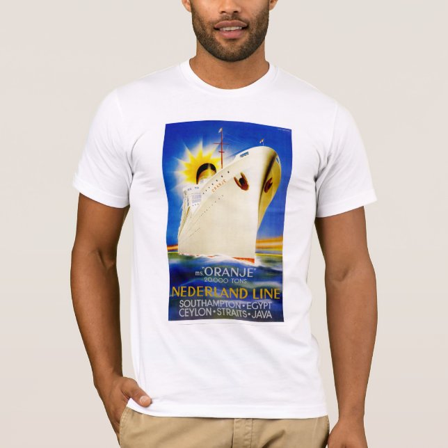 Oranje ~ Nederland Line T-Shirt (Front)