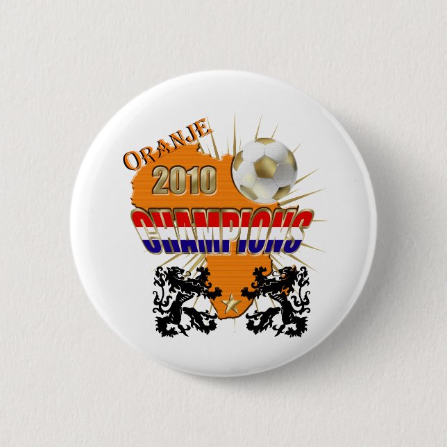 Oranje Wereldkampioen 2010 World Champions Button (Front)