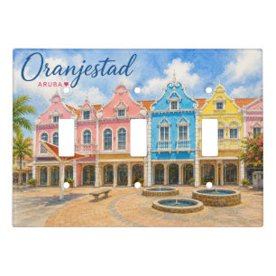 Oranjestad Aruba Caribbean Island Travel Souvenir Light Switch Cover
