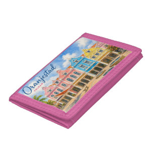 Oranjestad Aruba Caribbean Island Travel Souvenir Tri-fold Wallet