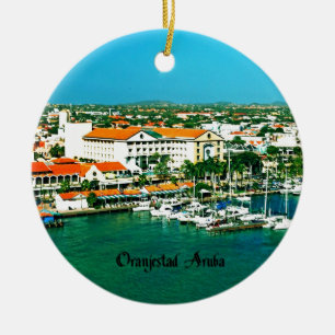 Oranjestad Aruba Ceramic Ornament
