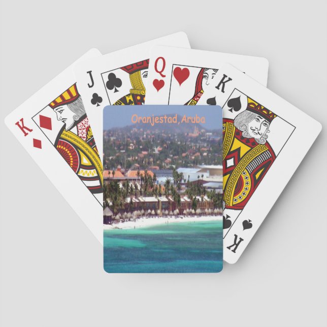Oranjestad, Aruba Poker Cards (Back)