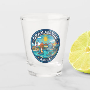 Oranjestad Aruba Shot Glass