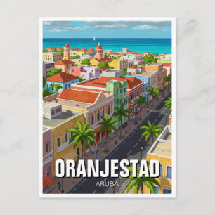 Oranjestad Aruba Travel Postcard