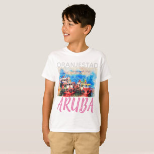 Oranjestad Aruba, Tugboats #2, boy's T-Shirt