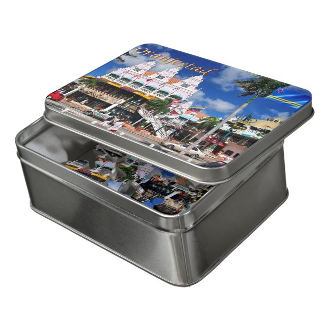 Oranjestad - Royal Plaza - Aruba - Jigsaw Puzzle (Lid Open)
