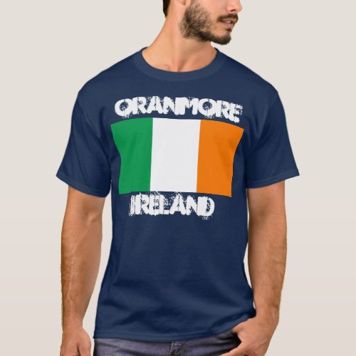 Oranmore Ireland with Irish flag T_Shirt