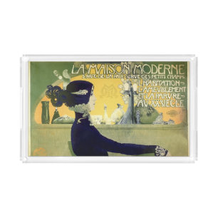 Orazi Manuel 1905 Vintage French Advertising Acrylic Tray