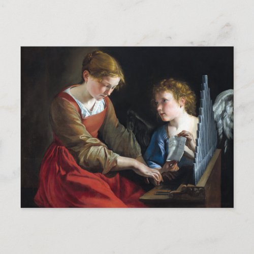 Orazio Gentileschi  Giovanni Lanfranco Saint Postcard