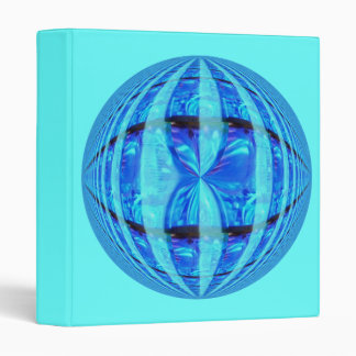 Orb Blue Round binder blue
