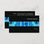 Orb Blue stripe business card black (Front/Back)