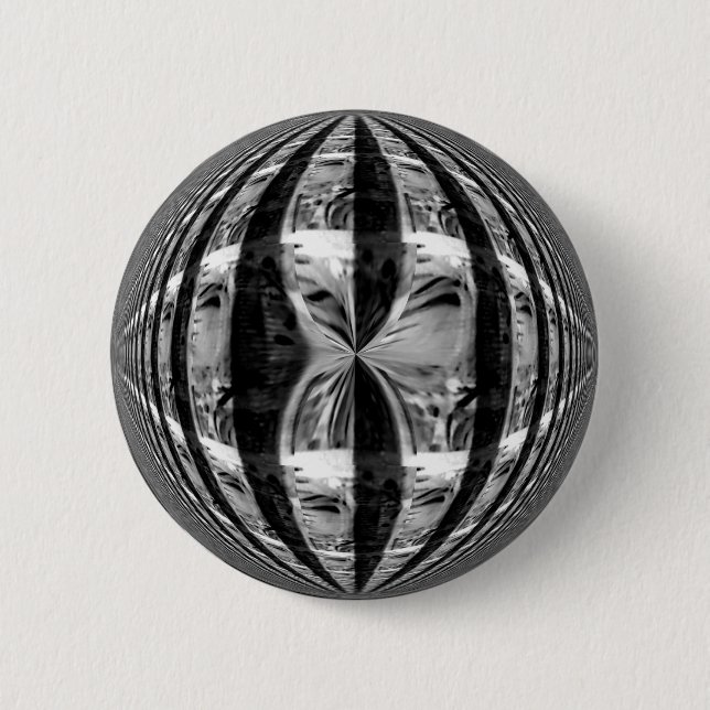 Orb chrome Black button round (Front)