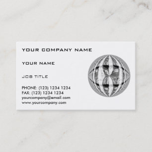Orb Chrome business card white