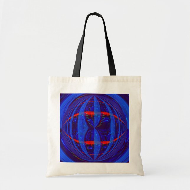 Orb Dark Blue budget tote bag (Front)