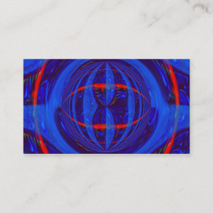 Orb Dark Blue business card