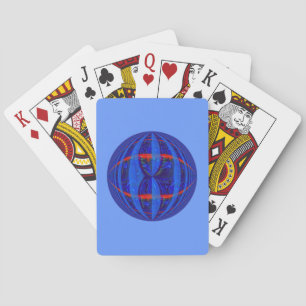 Orb Dark Blue playing cards blue
