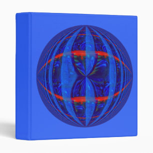 Orb Dark Blue Round binder blue