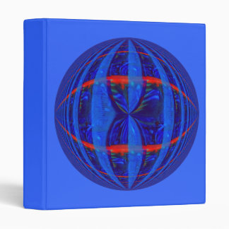 Orb Dark Blue Round binder blue