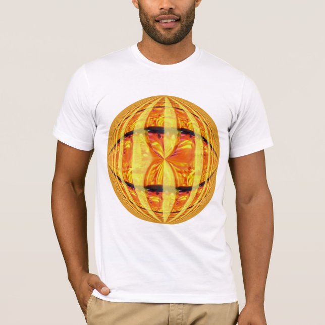 Orb Gold Round t-shirt white (Front)