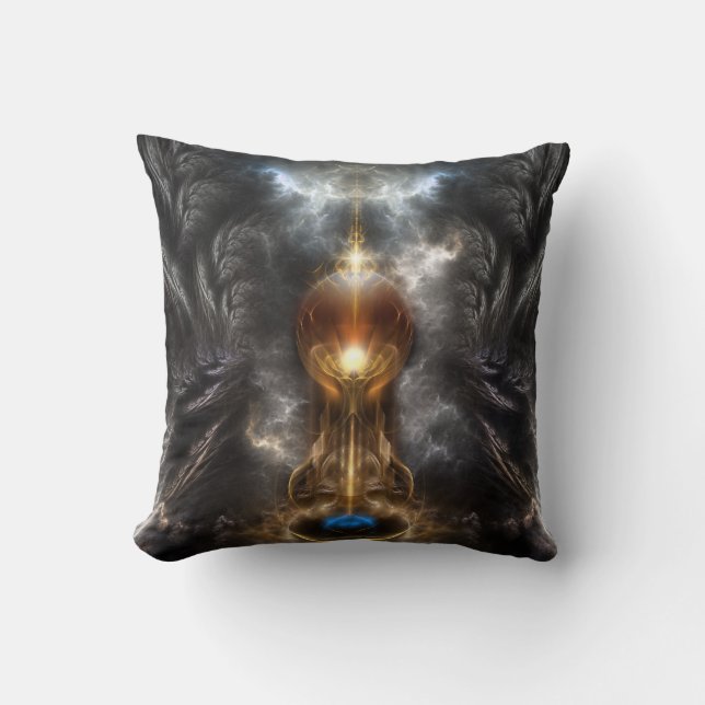 Orb Of Light Fractal Art Mojo Pillow (Front)