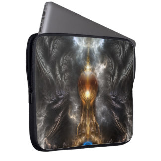 Orb Of Light Fractal Art Neoprene Laptop Sleeve 15