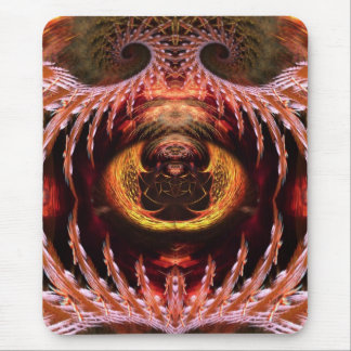 Orb Spirit Tree Fractal Art Fantasy Mousepad