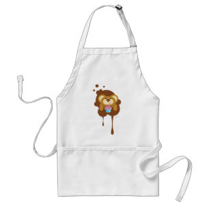 orbiebearwithcupcake adult apron
