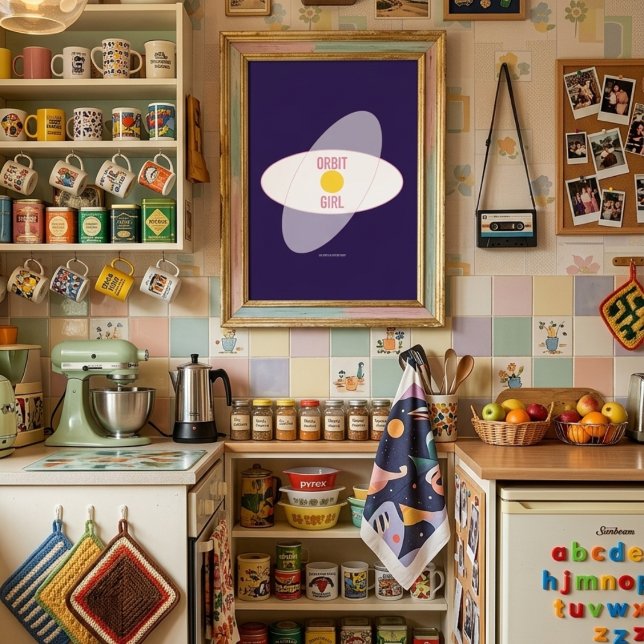 Orbit Girl — 90s Maximalist Poster | Retro Bedrm  (Creator Uploaded)