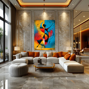 Orbital Rhythm – Modern Abstract Geometric Poster
