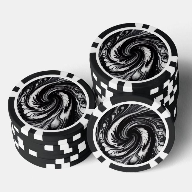 Orbiting Vortex  Poker Chips (Stack)