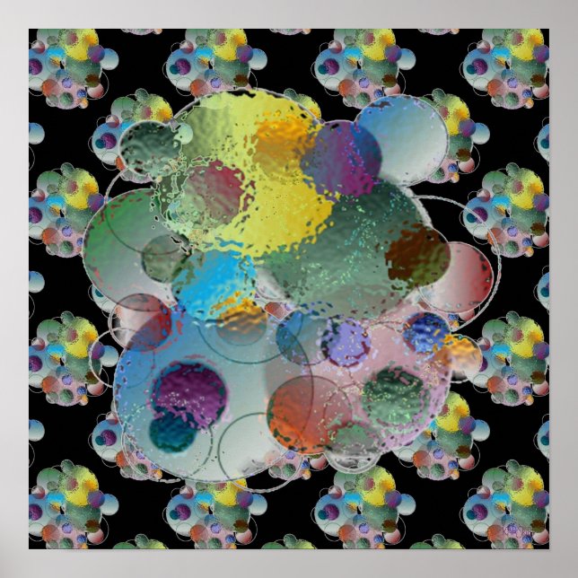 Orbs Planets Abstract Shapes Poster (Front)