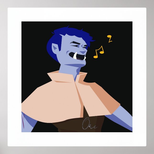 Orc Character Foil Prints (Front)