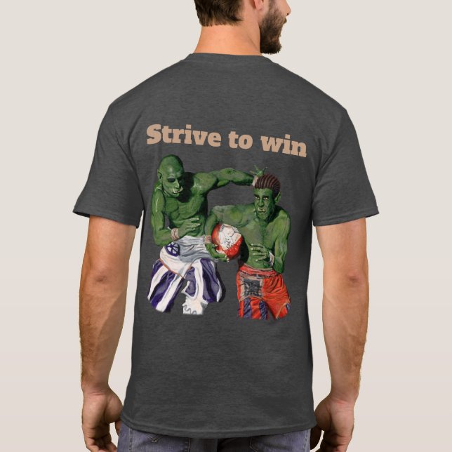 Orc Gladiator Football Sports Fantasy Art Shirt (Back)