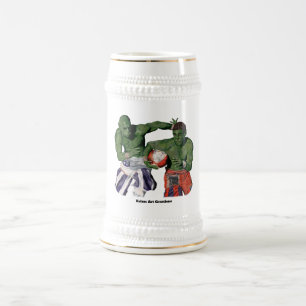 Orc Gladiator Football Sports Fantasy Art Stein