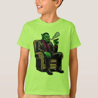 Orc in a chair with a cigar T-Shirt
