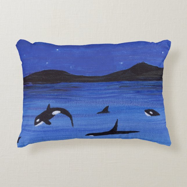 Orca Accent Pillow (Front)