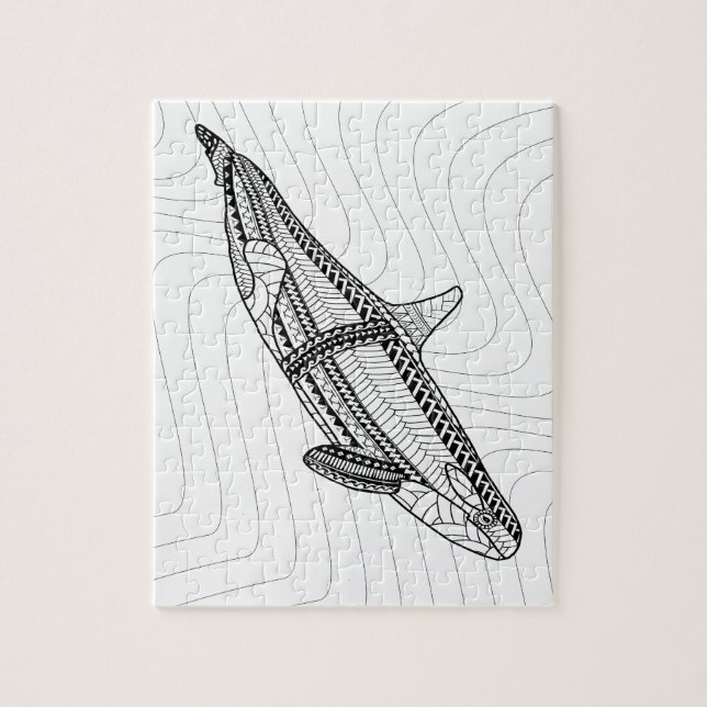Orca Adult Coloring Puzzle (Vertical)
