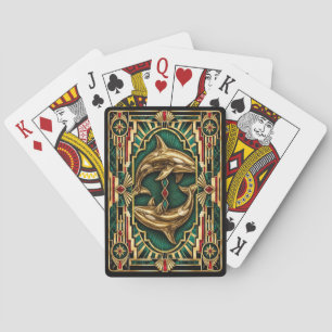 Orca, Art Deco Wildlife Poker Cards