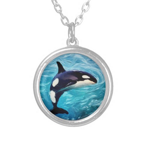 Orca Art Silver Plated Necklace