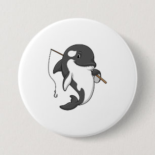 Orca as Fisher with Fishing rod Button