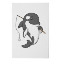 Orca as Fisher with Fishing rod