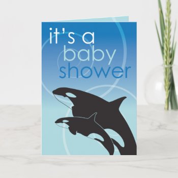 Orca Baby - Baby Shower Invitation by hapagirldesigns at Zazzle